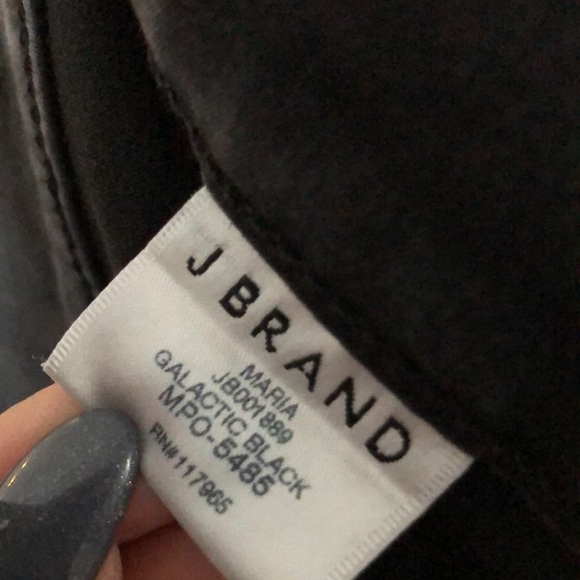 JBRAND Maria Coated Galactic Black 
High Rise Stretch Skinny Jeans - Picture 7 of 9